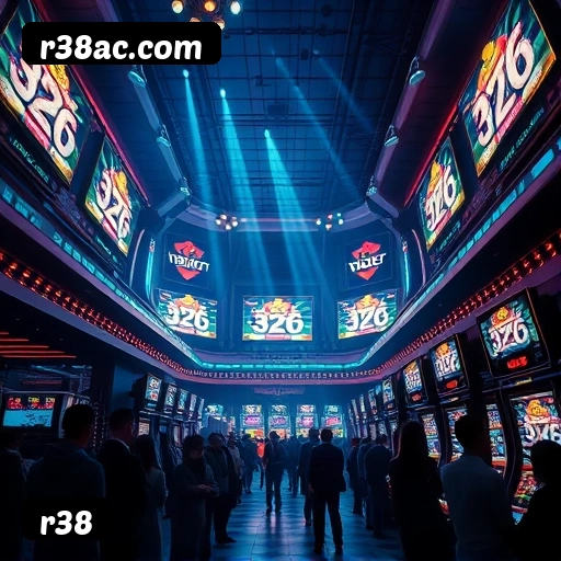 Números do app r38 em material de marketing — ilustração, não auditoria